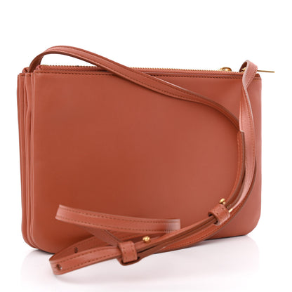 Celine Lambskin Small Trio Crossbody Bag Tan 3 of 11