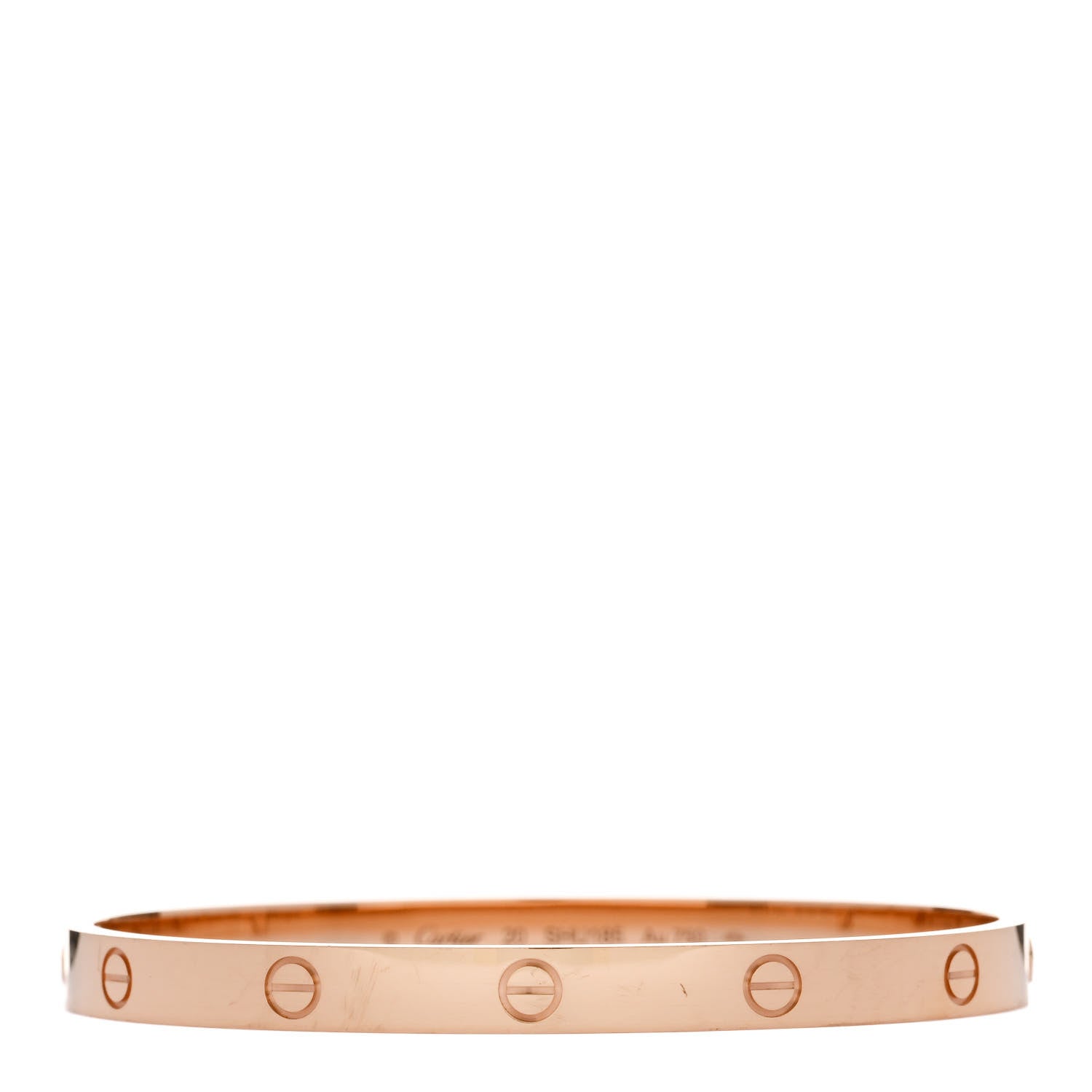 Cartier 18K Pink Gold LOVE Bracelet 20 1 of 9