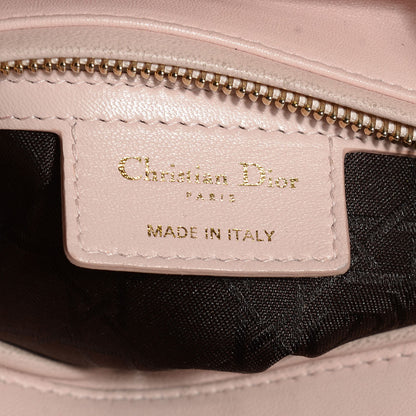 Christian Dior Lambskin Cannage Medium Lady Dior Rose Poudre 8 of 9