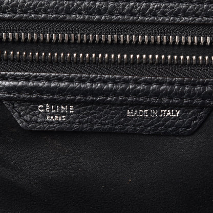 Celine Drummed Calfskin Mini Luggage Black 6 of 18