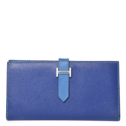 Hermes Epsom Bi Color Bearn Wallet Bleu Sapphire Izmir 1 of 13