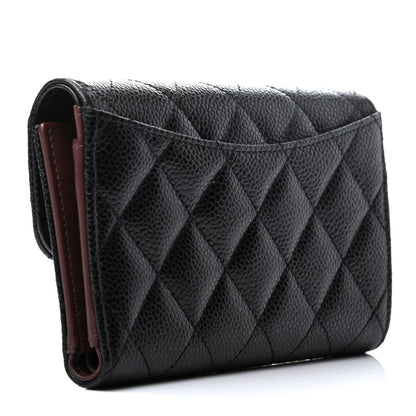 Chanel Caviar Quilted Medium Flap Wallet Black 3 of 7