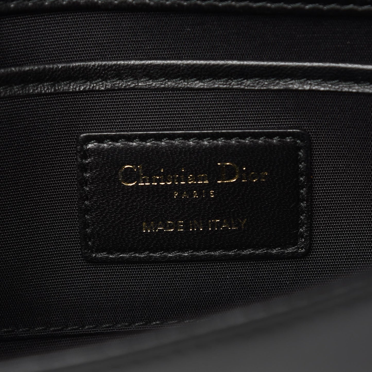 Lambskin Cannage Lady Dior Convertible Clutch Black