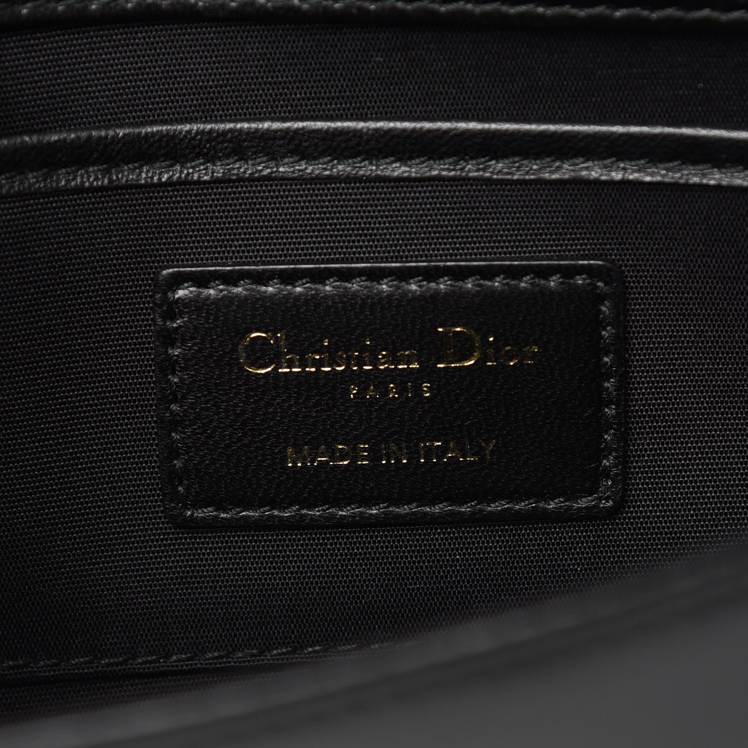 Christian Dior Lambskin Cannage Lady Dior Convertible Clutch Black 6 of 11