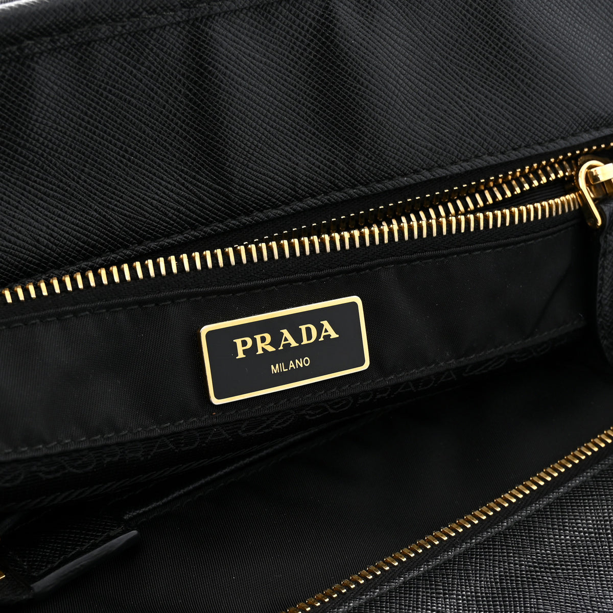 Prada Tessuto Nylon Logo Tote Black 6 of 12