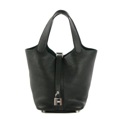 Hermes Taurillon Clemence Picotin Lock 18 Vert Fonce 1 of 30
