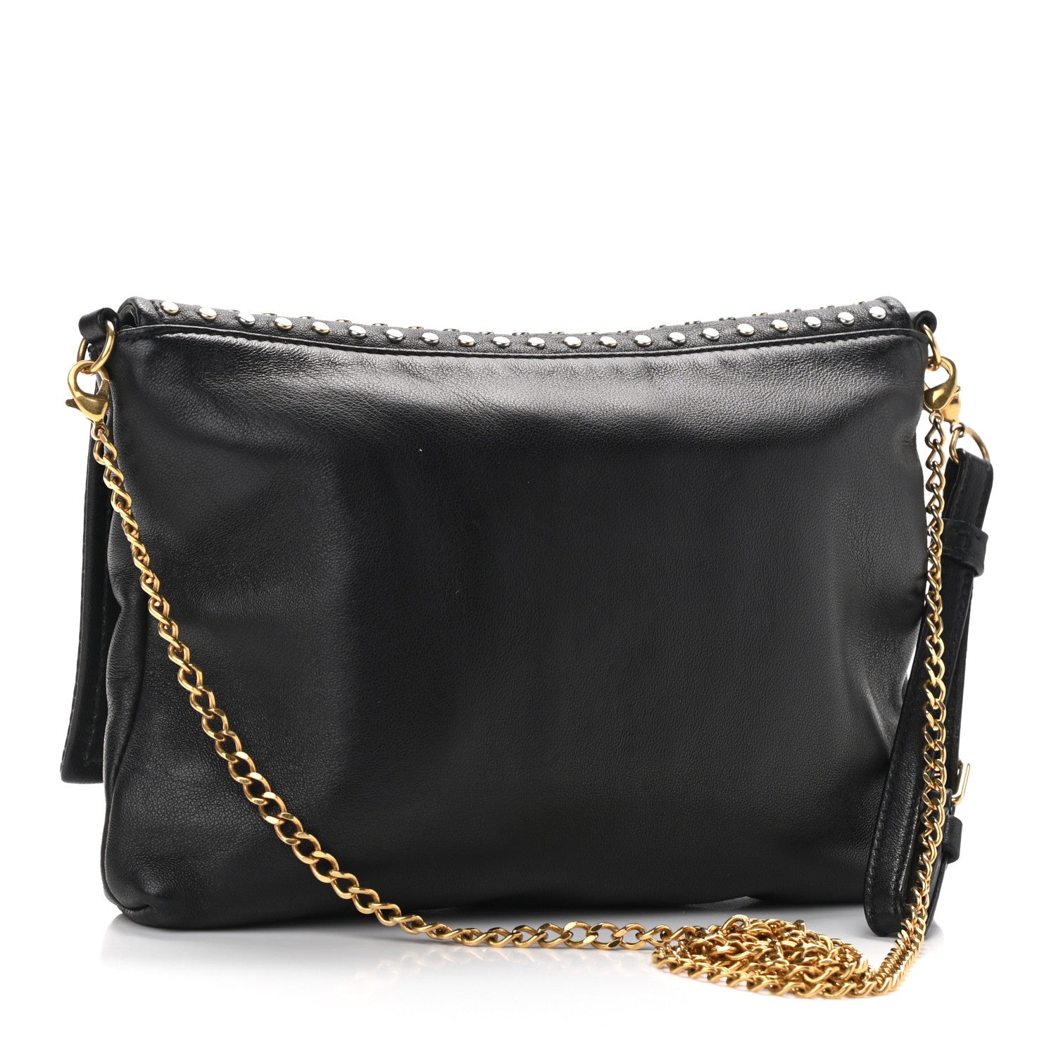 Alexander McQueen Calfskin Studded Skull Bag Black 3 of 11
