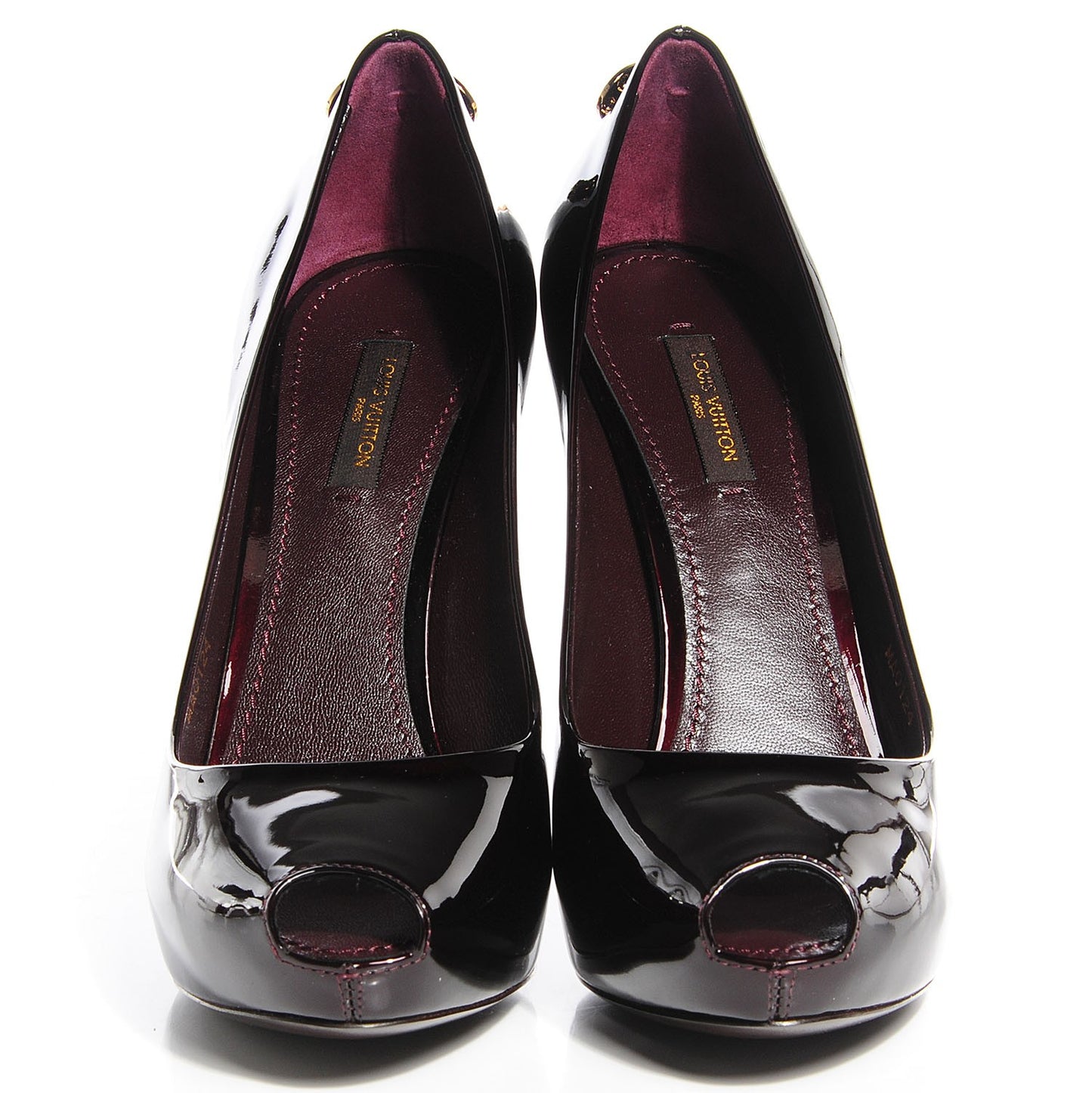 Patent Oh Really Peep Toe Pumps Amarante 38