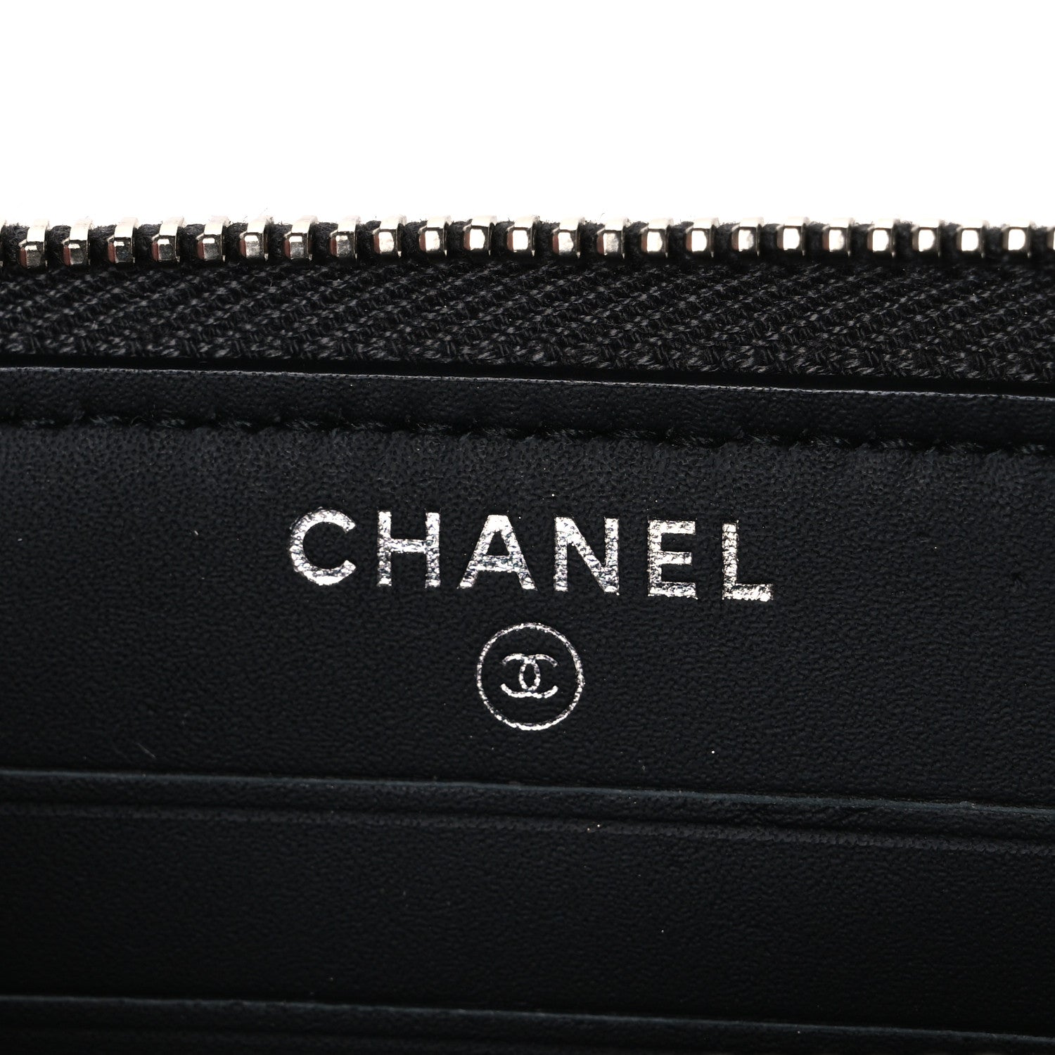 Chanel Lambskin Studded Small Timeless CC Zip Around Wallet Black 6 of 8