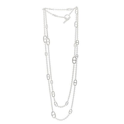 Hermes Sterling Silver Farandole Necklace 160 3 of 6
