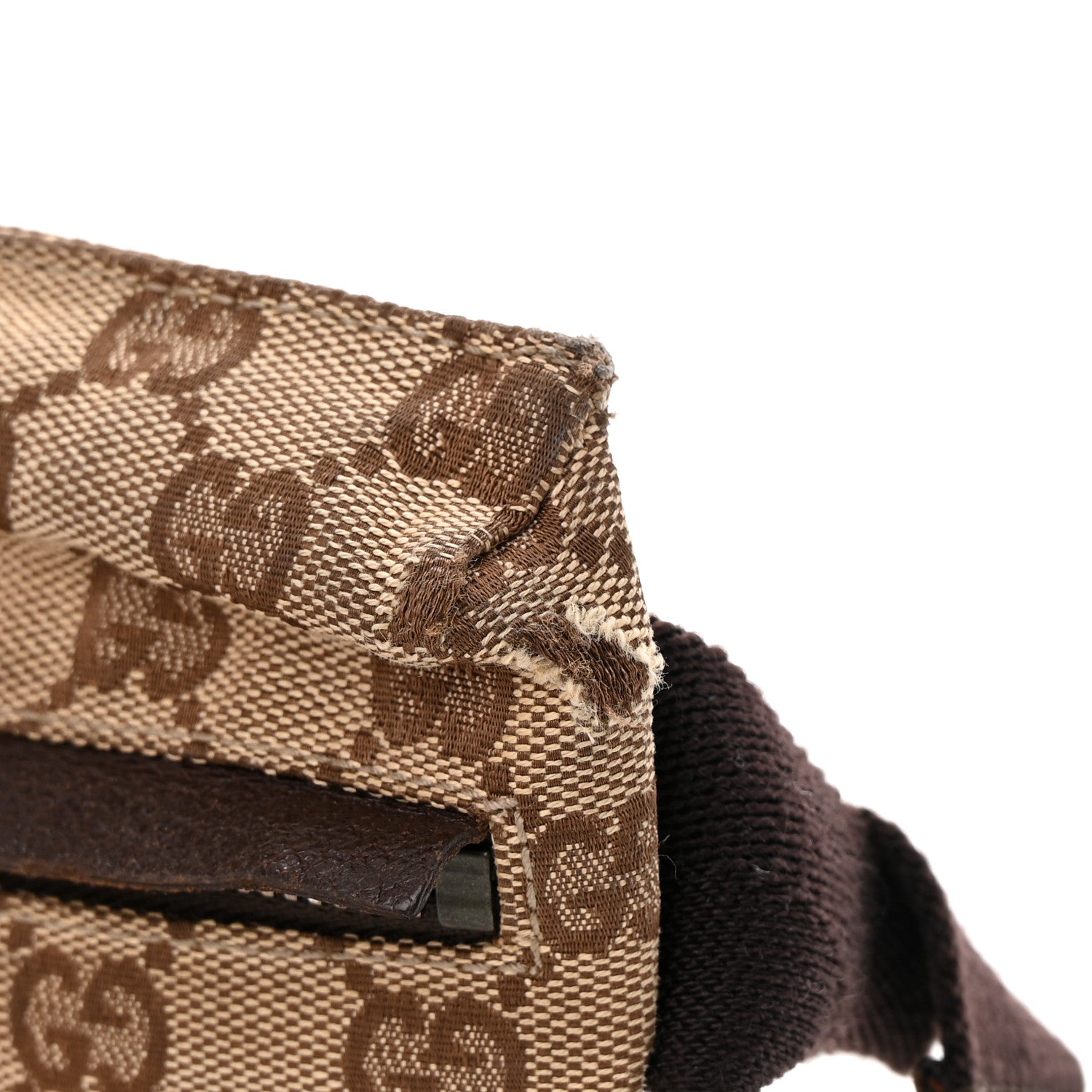 Gucci Monogram Double Pocket Belt Bag Dark Brown 16 of 17