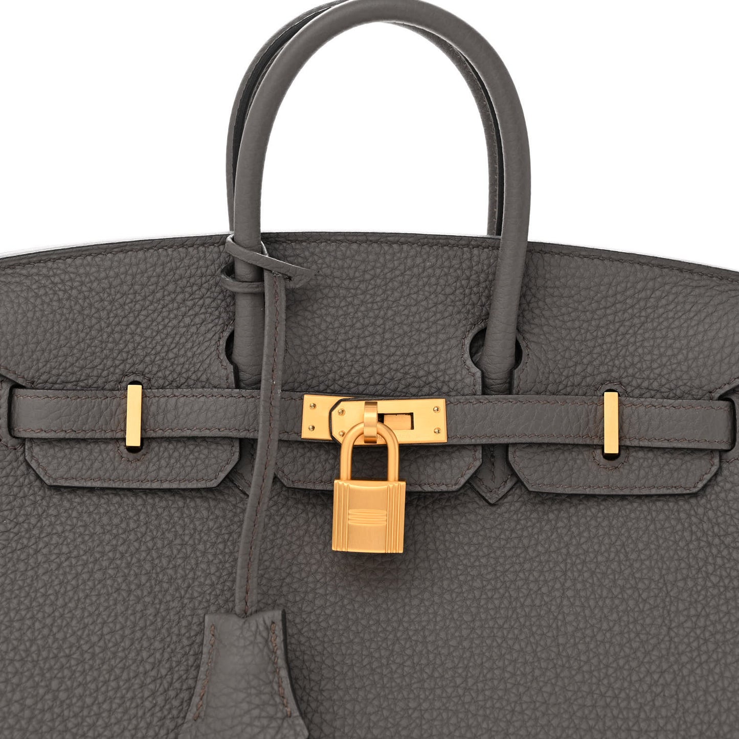 Togo Horseshoe Birkin 25 Etain Rose Extreme