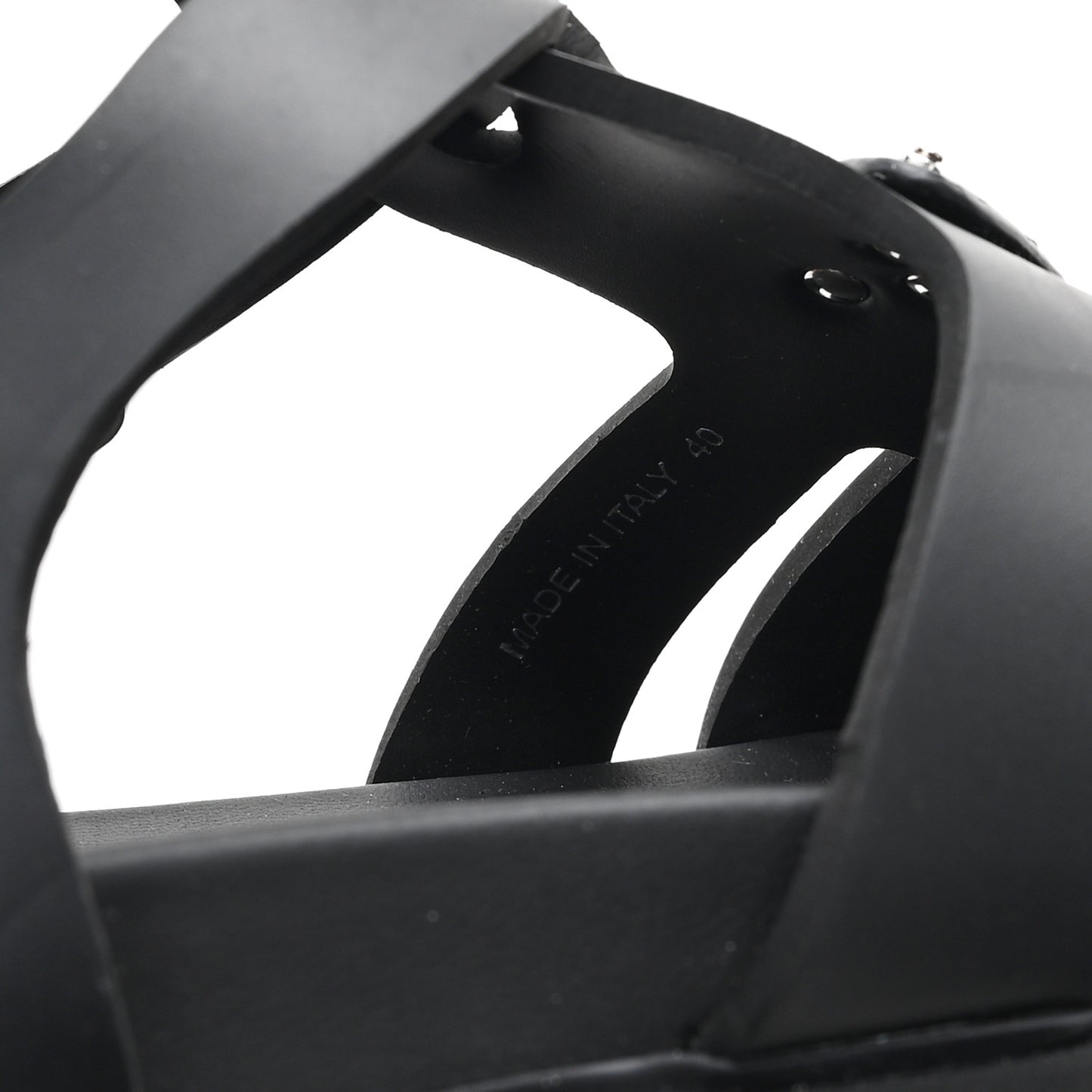 Foam Rubber Triangle 50mm Cage Sandals 40 Black