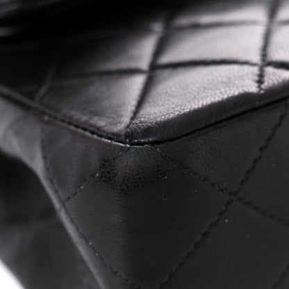 Chanel Lambskin Quilted Medium Double Flap Black 8 of 22