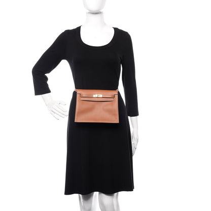 Hermes Evercolor Kelly Danse II Belt Bag Gold 2 of 11