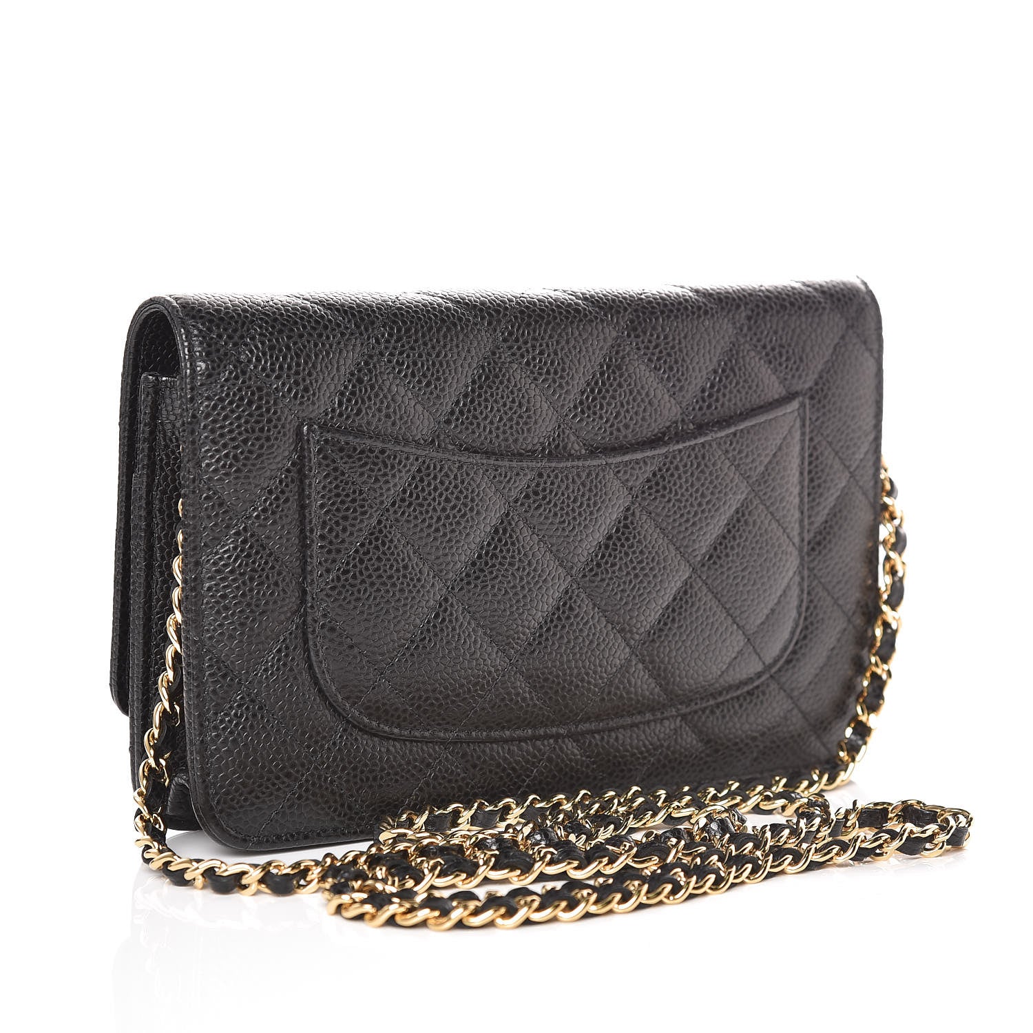 Chanel Caviar Quilted Wallet On Chain WOC Black 3 of 11