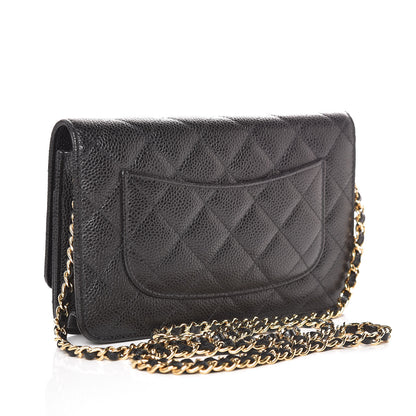 Chanel Caviar Quilted Wallet On Chain WOC Black 3 of 11