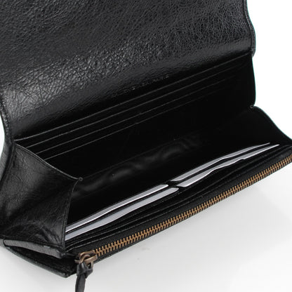 Balenciaga Agneau Classic Hardware Money Wallet Black 8 of 8