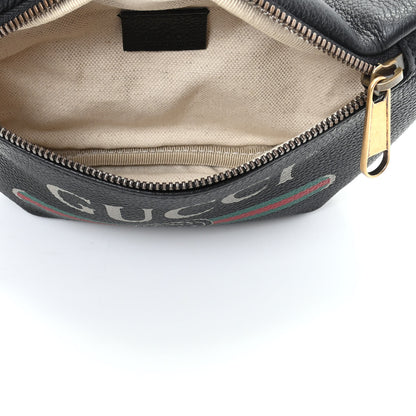 Gucci Grained Calfskin Small Logo Belt Bag Black 5 of 9
