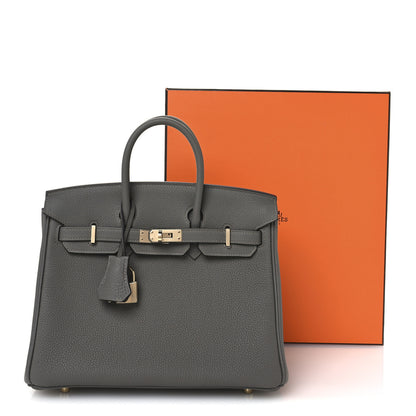 Hermes Togo Birkin 25 Etain 11 of 11