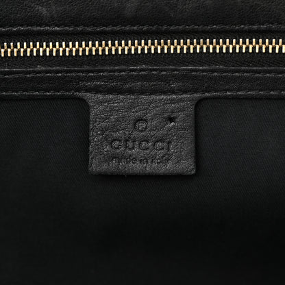 Gucci Grained Calfskin Large Horsebit Chain Flap Bag Black 6 of 16