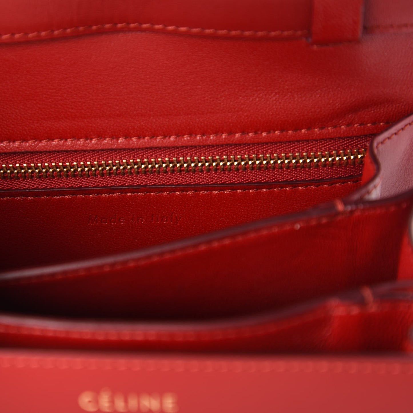 Box Calfskin Small Classic Box Flap Bag Red