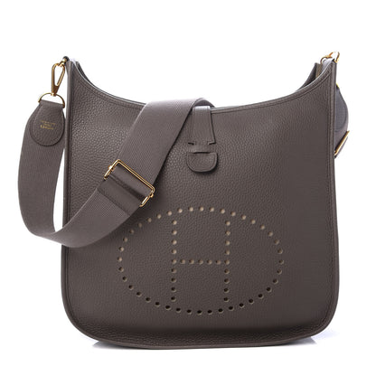 Hermes Taurillon Clemence Evelyne III GM Etain 1 of 10