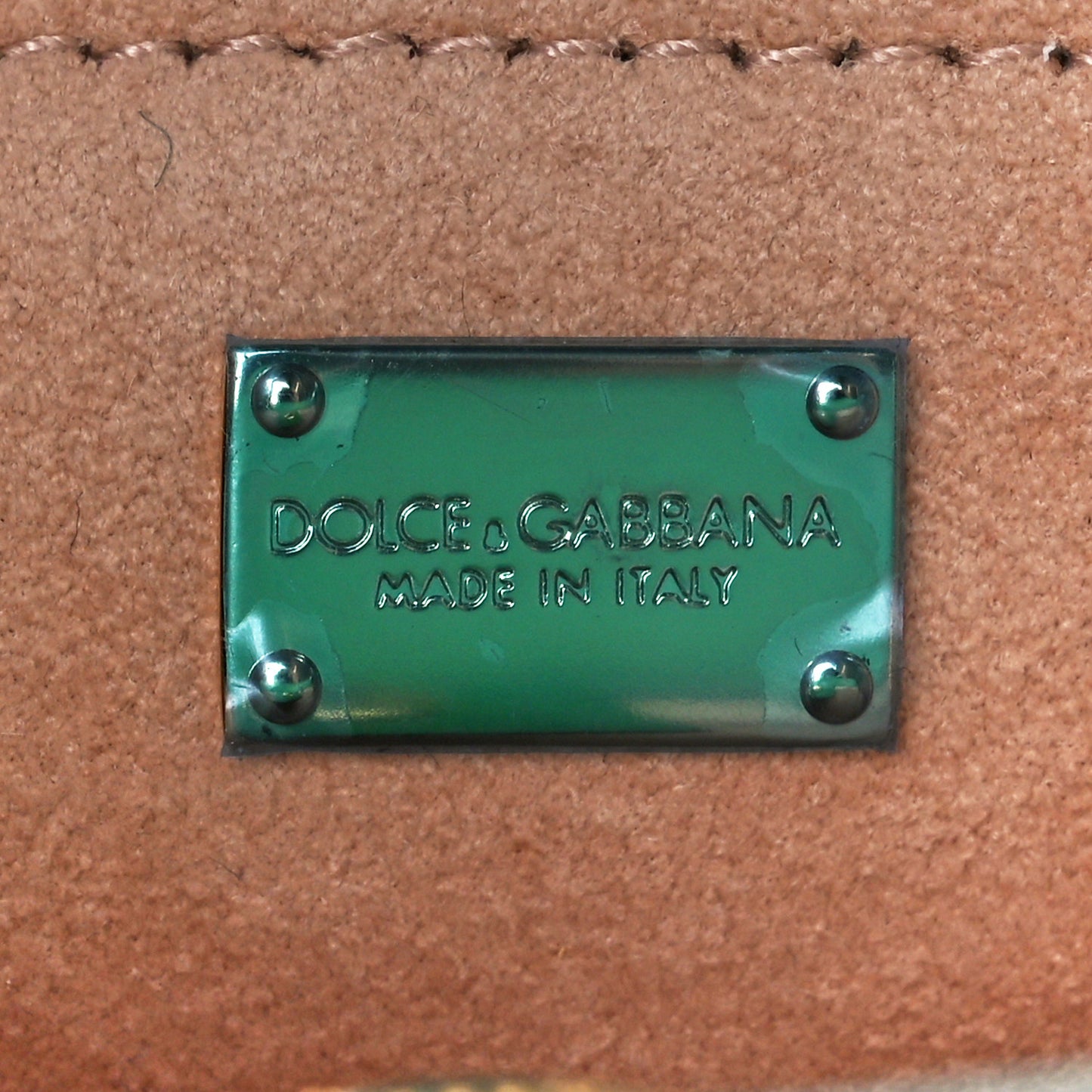 Calfskin DG Logo Flap Crossbody Bag Green
