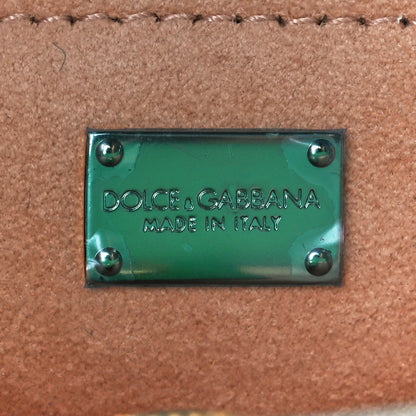 Dolce & Gabbana Calfskin DG Logo Flap Crossbody Bag Green 6 of 9