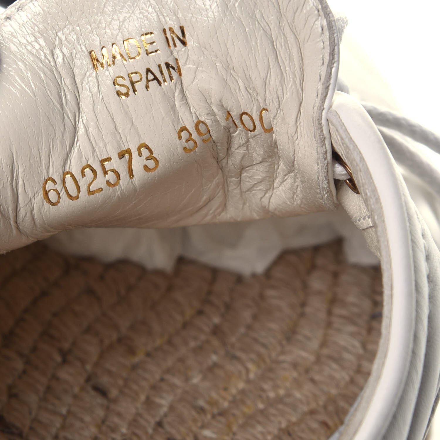 Gucci Nappa Matelasse GG Pilar Flatform Lace-Up Espadrilles 39 Great White 8 of 9