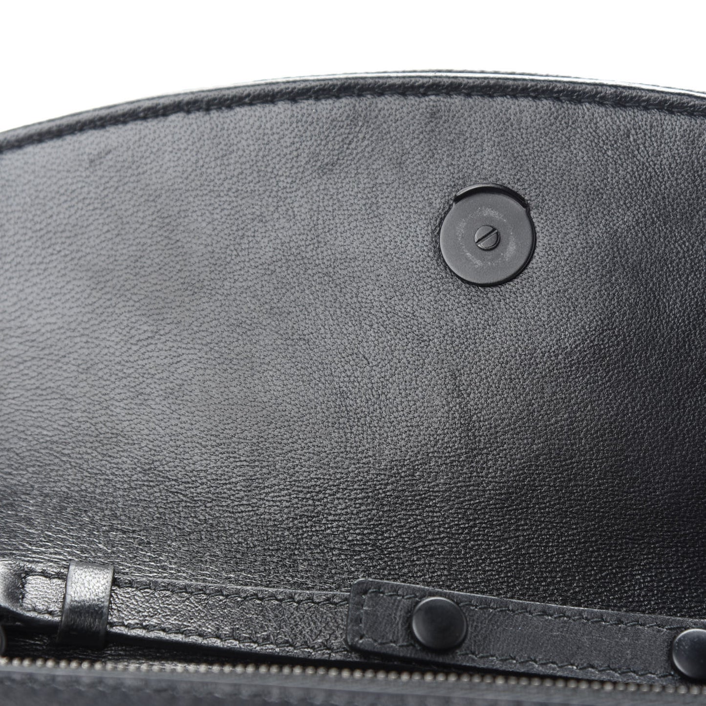 Grained Calfskin Car Tag BB Wallet On Chain Black TBC