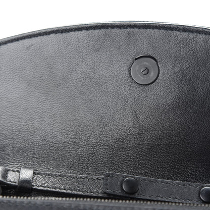 Balenciaga Grained Calfskin Car Tag BB Wallet On Chain Black TBC 9 of 10