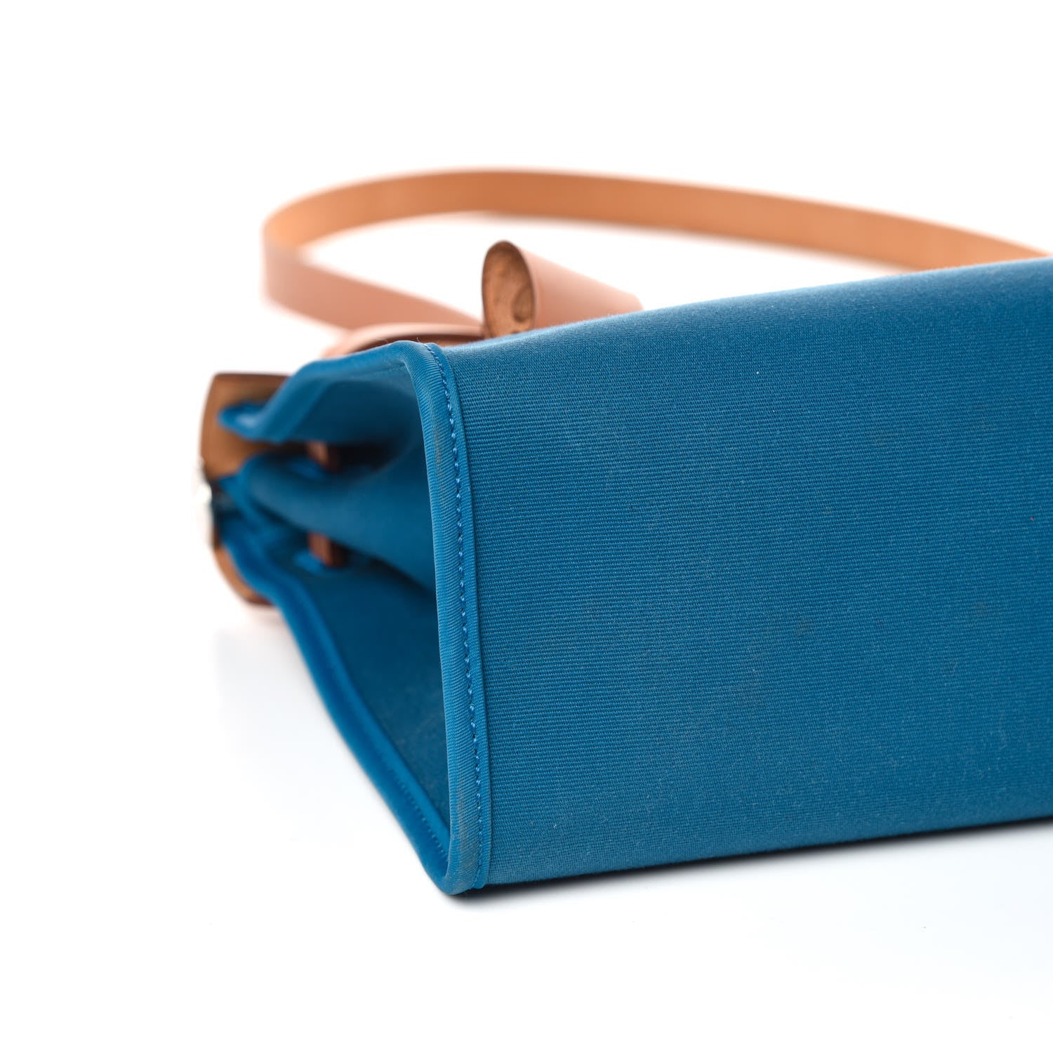 Hermes Vache Hunter Toile Herbag Zip 31 PM Bleu Natural 9 of 15