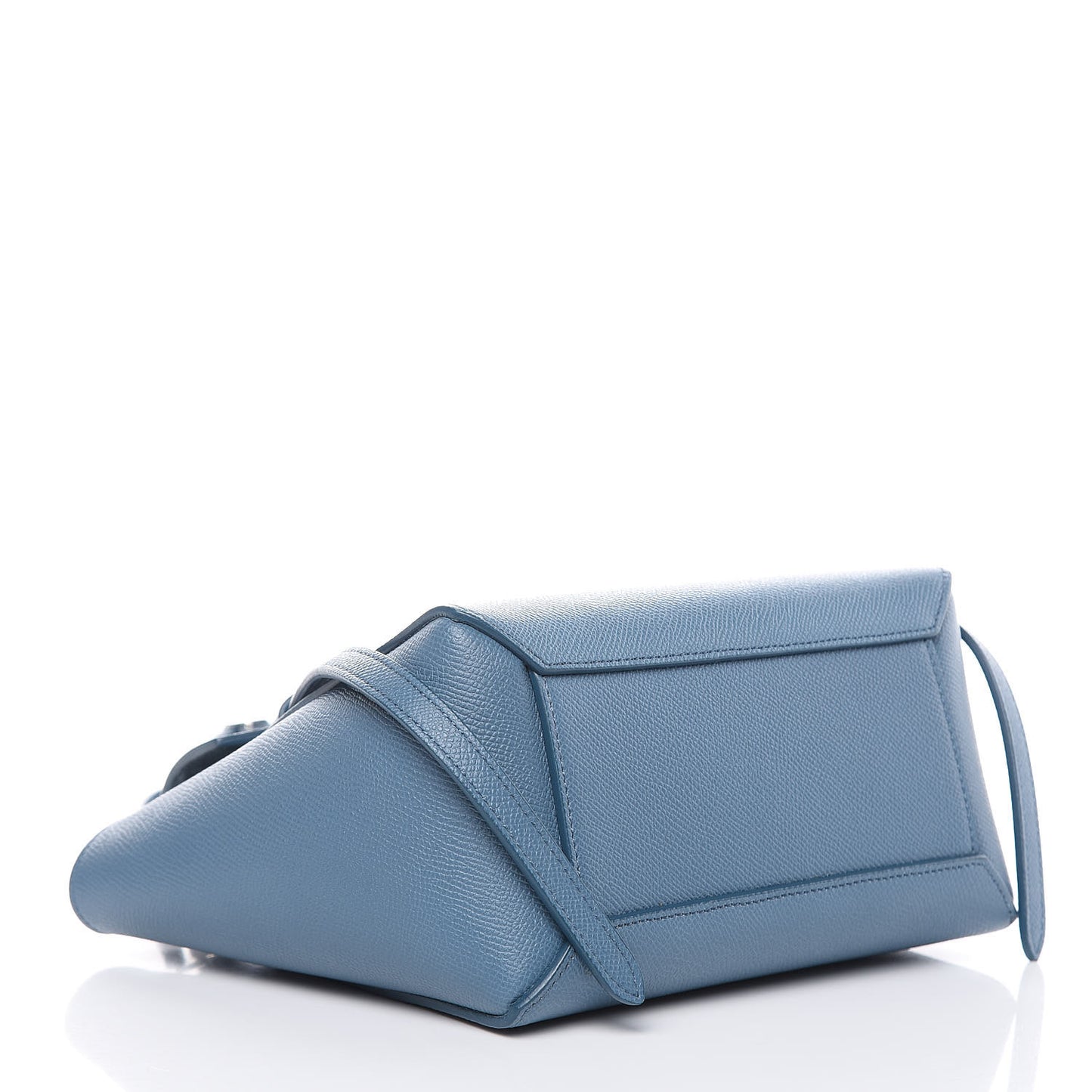 Grained Calfskin Nano Belt Bag Slate Blue