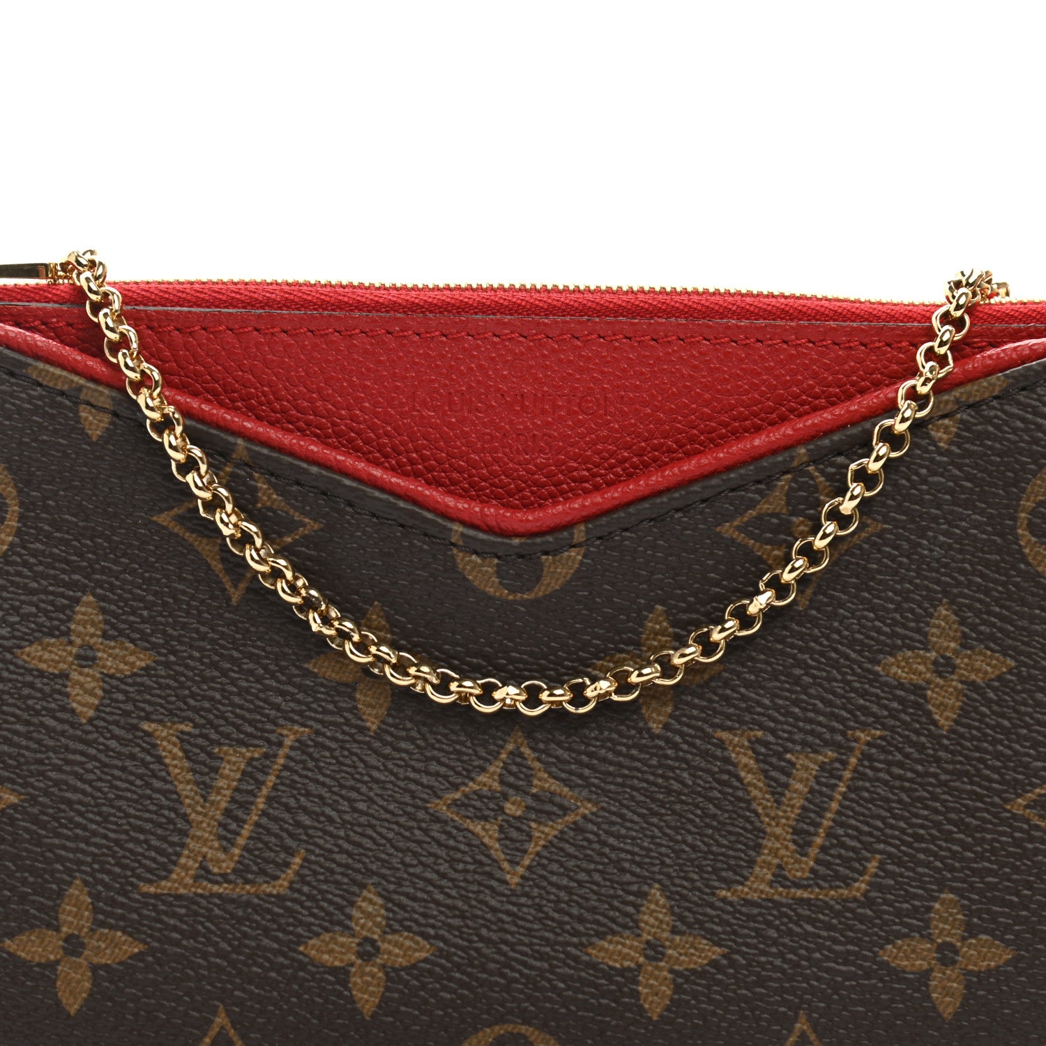 Louis Vuitton Monogram Pallas Clutch Cherry 2 of 10