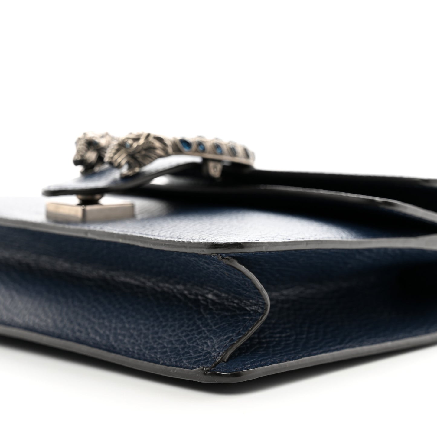 Dollar Calfskin Crystal Mini Dionysus Shoulder Bag Blue Agata Montana Sapphire