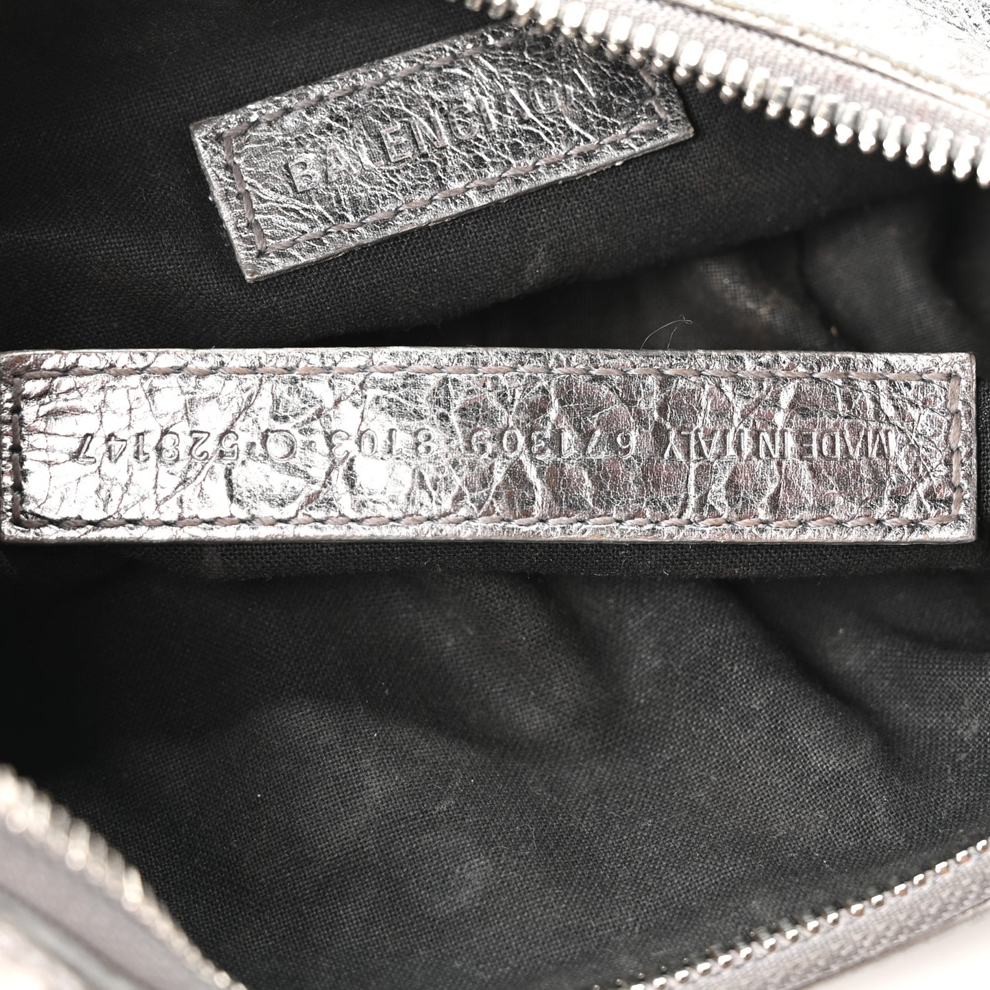 Metallic Agneau Arena Le Cagole Shoulder Bag XS Silver