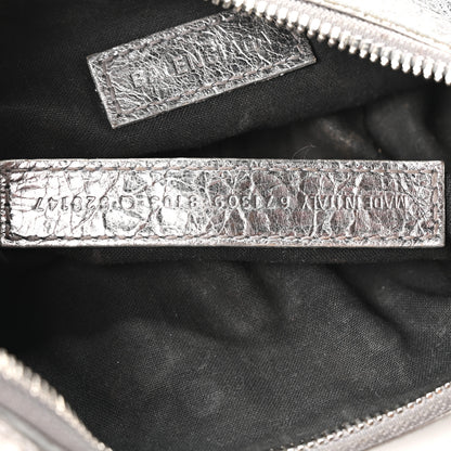Balenciaga Metallic Agneau Arena Le Cagole Shoulder Bag XS Silver 7 of 10