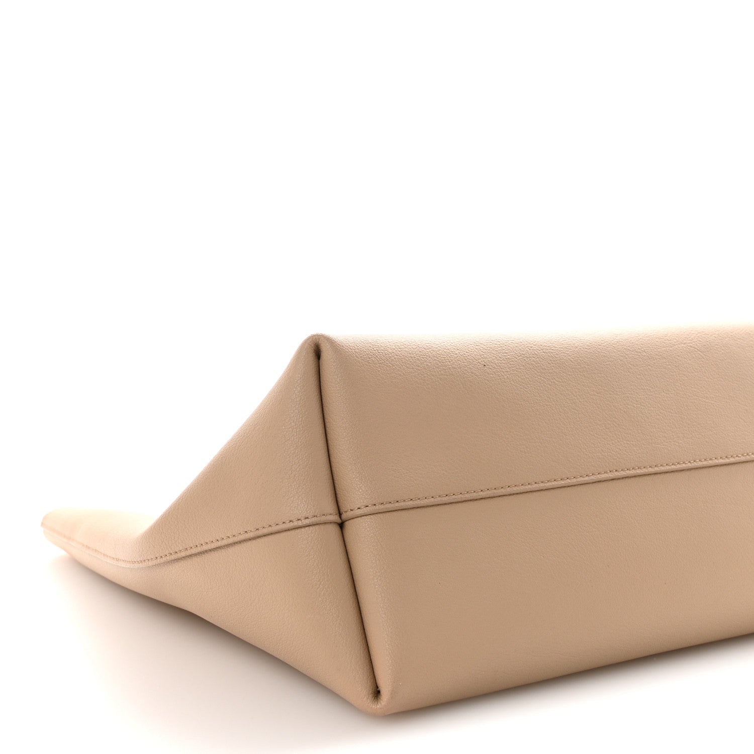 Saint Laurent Calfskin Large Shopping Tote Dark Beige 9 of 10