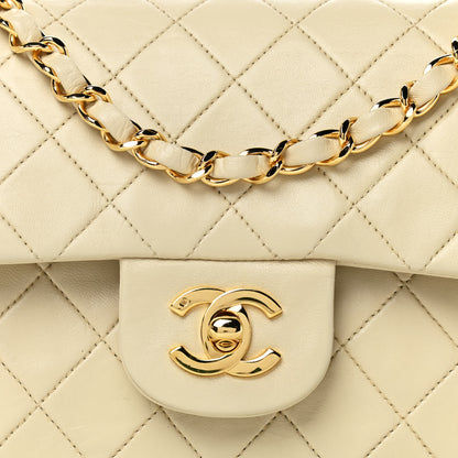Chanel Lambskin Quilted Small Double Flap Beige 8 of 13