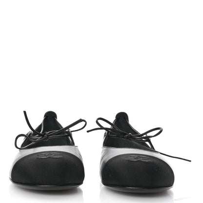 Chanel Lambskin Grosgrain Mary Jane Flats 38.5 Black 3 of 9