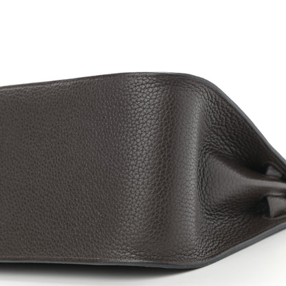 Hermes Taurillon Clemence Jypsiere 28 Chocolate 10 of 11