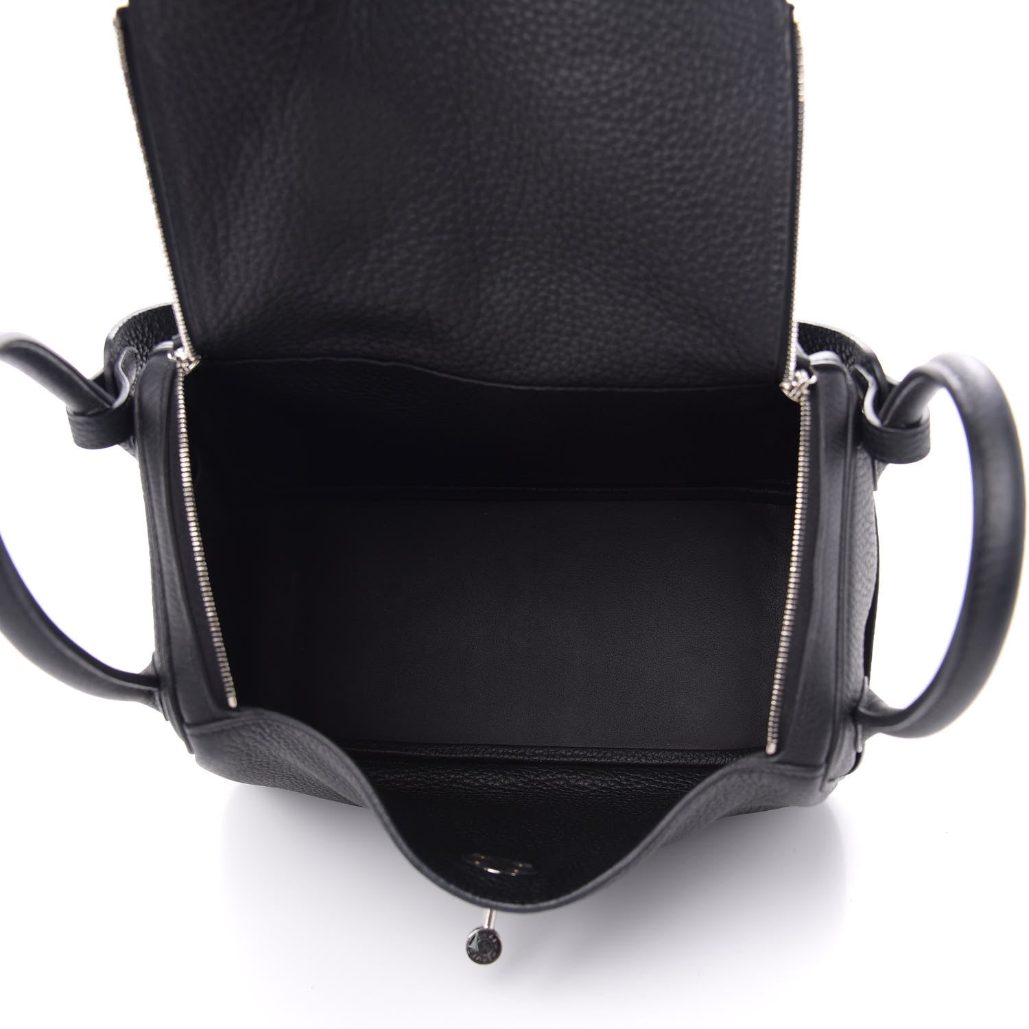 Hermes Taurillon Clemence Lindy 26 Black 5 of 11