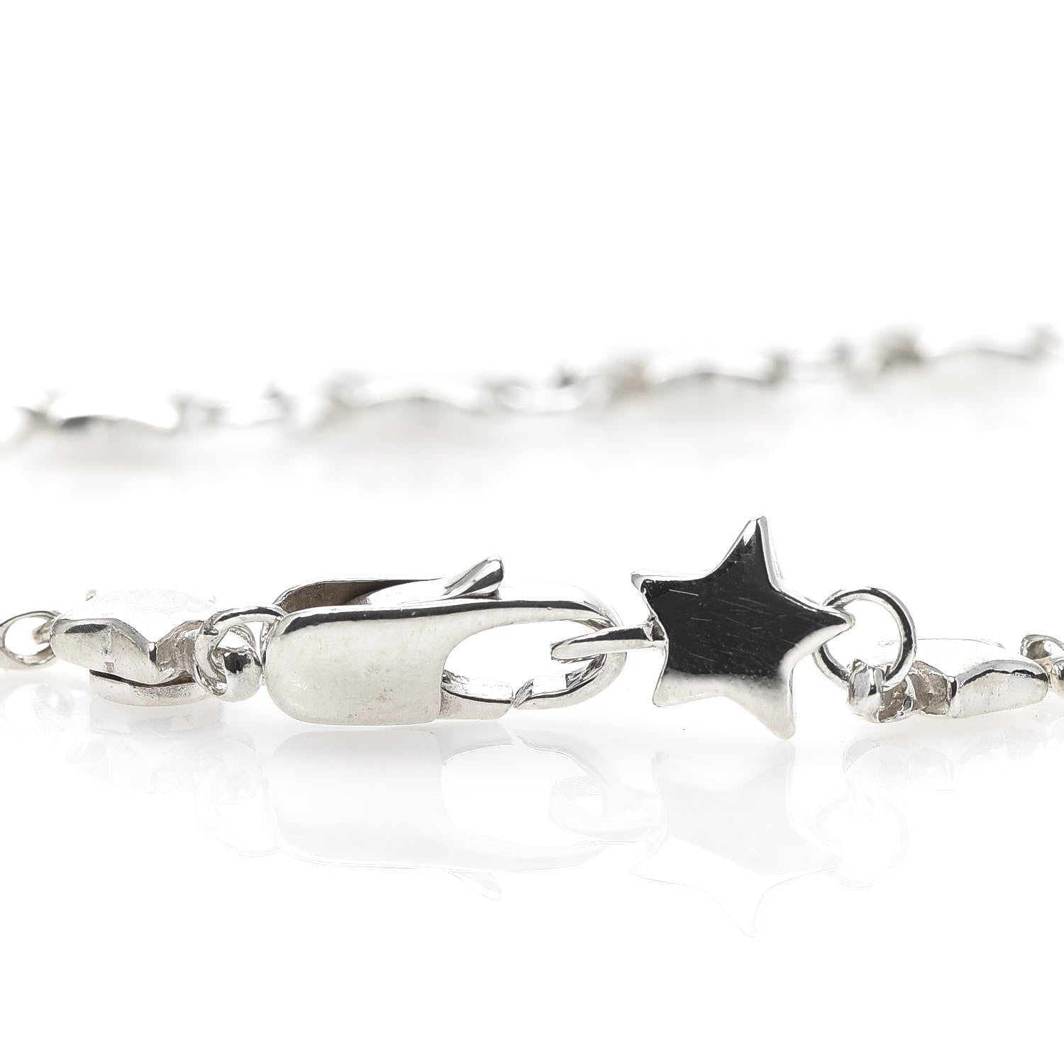 Tiffany Sterling Silver Star Link Necklace 619448 – FASHIONPHILE