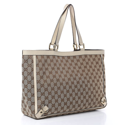 Gucci Monogram Large Abbey Tote Off White 3 of 12