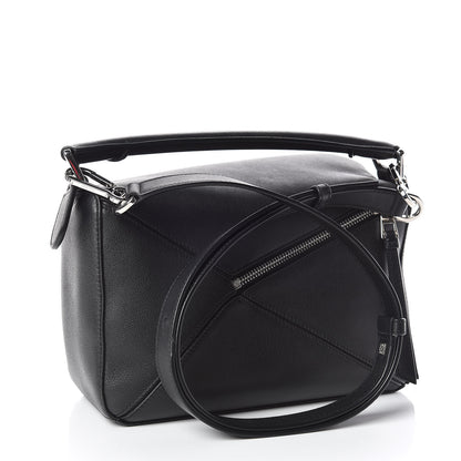 Loewe Calfskin Small Puzzle Bag Black 3 of 9