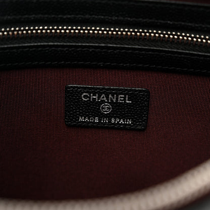 Chanel Caviar Quilted Medium Cosmetic Case Black 7 of 8