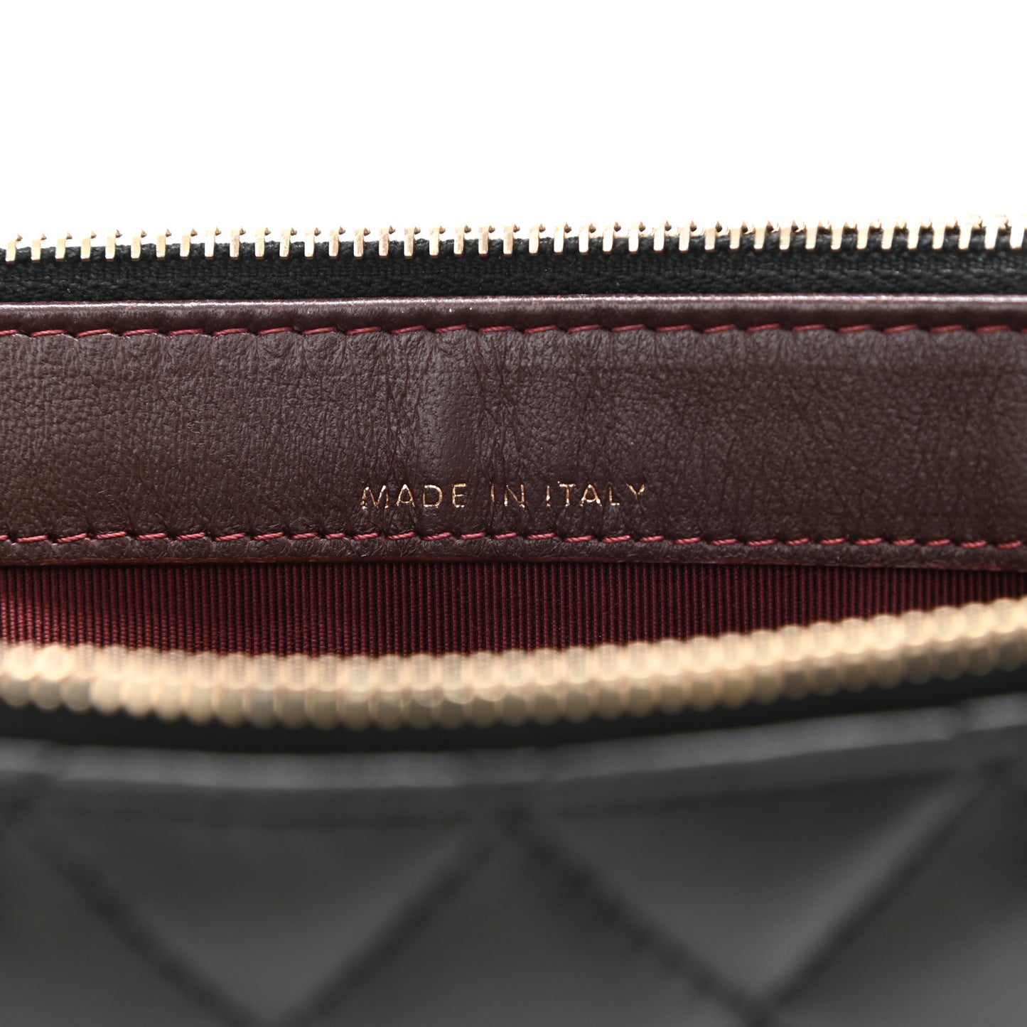 Lambskin Quilted Small Clutch With Chain Black