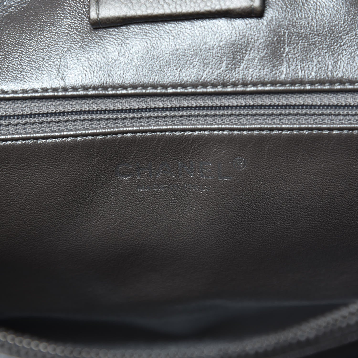 Chanel Caviar Medium Be Caviar Tote Silver 6 of 9