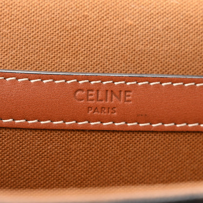 Celine Triomphe Canvas Medium Folco Bag Tan 6 of 10